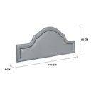 Ver imagem 3 de Cabeceira Queen Estofada para Cama Box com Tachas 160x60cm Provençal Luxo Cinza