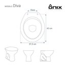 Ver imagem 3 de Assento Sanitário Polipropileno Diva Branco para Vaso Onix