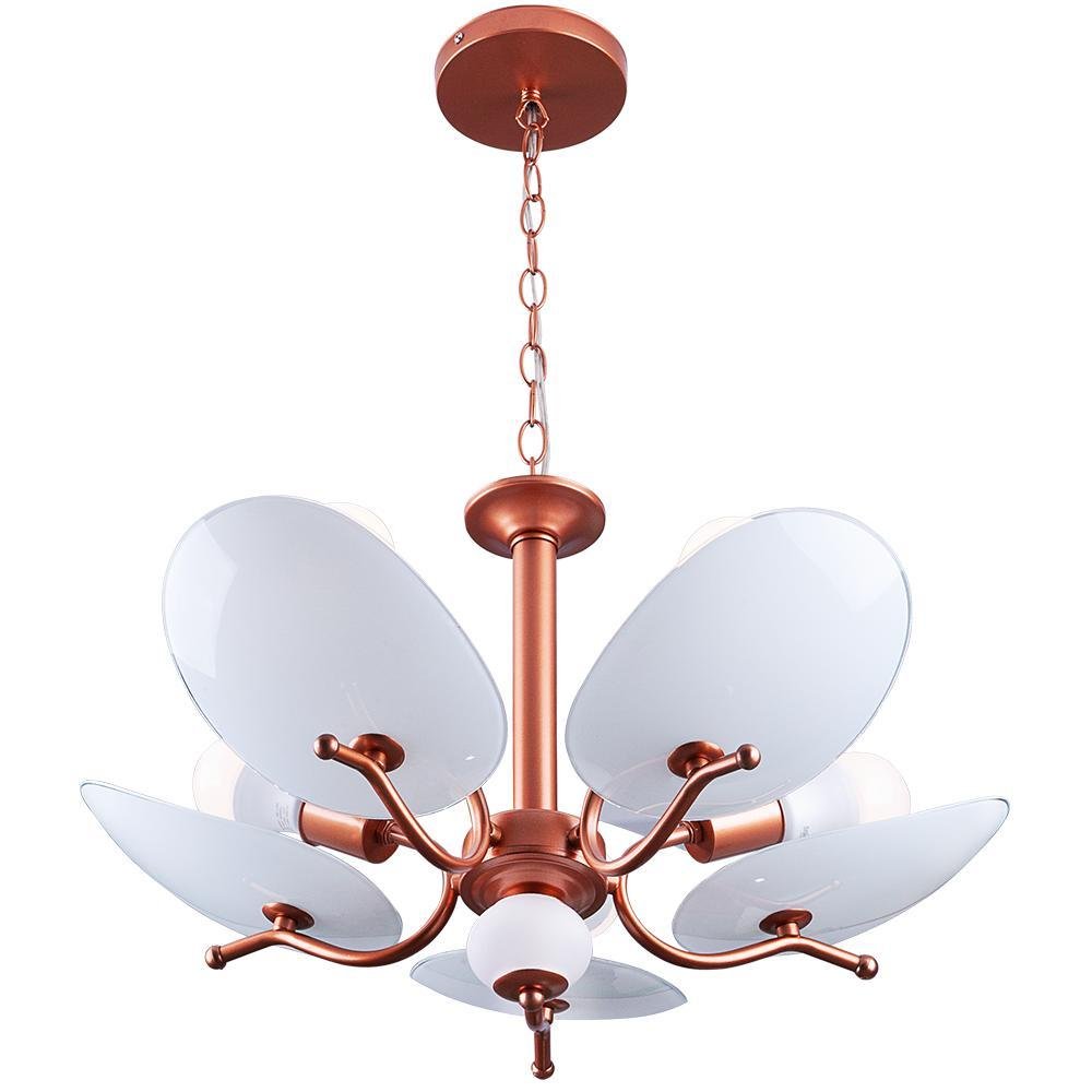 Luminária Teto Lustre Sala de Jantar Vidro Ricko 5 Startec - 1