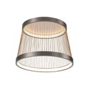 Ver imagem 2 de Plafon Nordecor Beys 2939 Led Bivolt Cinza / Dourado