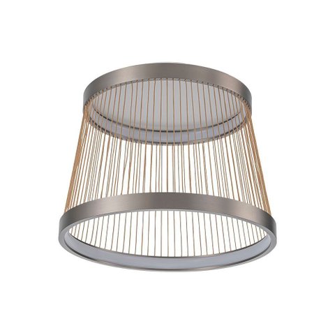 Plafon Nordecor Beys 2939 Led Bivolt Cinza / Dourado