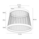 Ver imagem 3 de Plafon Nordecor Beys 2939 Led Bivolt Cinza / Dourado