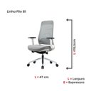Ver imagem 5 de Cadeira Escritório Diretor Executiva Filo B1 Bs