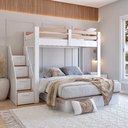 Ver imagem 6 de Beliche Casal Family Star Plus Casatema MadeiraOriginals Branco/Amadeirado Montana