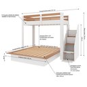 Ver imagem 3 de Beliche Casal Family Star Plus Casatema MadeiraOriginals Branco/Amadeirado Montana
