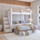 Ver imagem 6 de Beliche Casal Family Star Plus Casatema MadeiraOriginals Branco/Amadeirado Montana