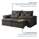 Ver imagem 6 de Sofá Retrátil e Reclinável 2 Lugares 196cm Londres