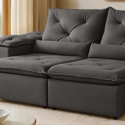 Sofá Retrátil e Reclinável 2 Lugares 196cm Londres - 12