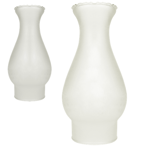 Cupula de Vidro Fosco para Lampião Vintage Boca 07,5