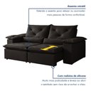 Ver imagem 6 de Sofá Retrátil e Reclinável 2 Lugares 196cm Londres