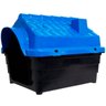Casinha de Cachorro Cães Dog Número 4 Raças Médias Plástica Desmontável Azul Mec Pet Rinopet N4 - 3