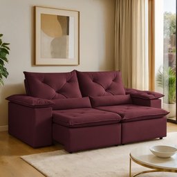Sofá Retrátil e Reclinável 2 Lugares 196cm Londres - 2