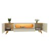 Rack para TV até 85 Polegadas com LED com Pés Madeira 210cm 100% MDF Nobre - 9