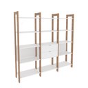 Ver imagem 2 de Estante para Livros Multiuso 5 Prateleiras 1,85x1,9m Haia Yescasa 