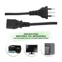 Ver imagem 2 de Cabo de Força Tripolar 3x0,75mm² 1,8m 10a - Kit com 3 Peças