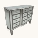 Ver imagem 3 de Cômoda Espelhada com 12 Gavetas 81x100x37cm