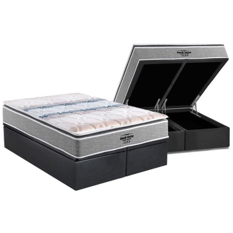 Cama Box Baú Queen: Colchão Ortopédico Probel D33 / Ag65 Guarda Costas Extreme Resistence + Base