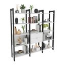 Ver imagem 4 de Estante para Livros Multiuso 5 Prateleiras 1,85x1,9m Haia Yescasa 