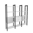 Ver imagem 5 de Estante para Livros Multiuso 5 Prateleiras 1,85x1,9m Haia Yescasa 