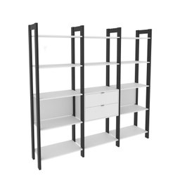 Estante para Livros Multiuso 5 Prateleiras 1,85x1,9m Haia Yescasa  - 5