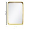 Espelho Decorativo Urban 60x40cm Retangular Cantos - 4