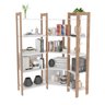 Estante para Livros Multiuso de Canto 1,85x1,33m Haia Yescasa - 4