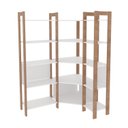 Ver imagem 2 de Estante para Livros Multiuso de Canto 1,85x1,33m Haia Yescasa