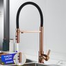 Torneira de Cozinha Monocomando Flexível com Saída de Água Filtrada (Bella - Rose Gold) - 7