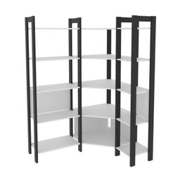 Estante para Livros Multiuso de Canto 1,85x1,33m Haia Yescasa - 2