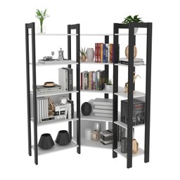 Estante para Livros Multiuso de Canto 1,85x1,33m Haia Yescasa - 4
