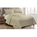 Ver imagem 1 de Kit Colcha Cetim Fashion Queen 3 Peças Dourada Sultan Realce Premium