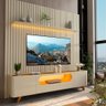 Rack com Painel Ripado para TV até 90 Polegadas 1 Gaveta 2 Portas 1 Prateleira com LED 230cm Nobre 100% MDF - 2