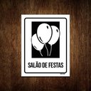 Ver imagem 1 de Kit 3 Placas Condomínio Ambiente Salão De Festas