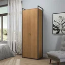 Ver imagem 2 de Armário Multiuso Estilo Industrial LI052 Kappesberg Cor Canela/Preto Fosco