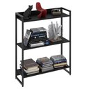 Ver imagem 1 de Estante Livreiro Multiuso Dynamica Industrial 80cm 3 Prateleiras C08 Preto Ônix - Mpozenato
