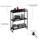 Ver imagem 3 de Estante Livreiro Multiuso Dynamica Industrial 80cm 3 Prateleiras C08 Preto Ônix - Mpozenato