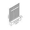 Rack com Painel Ripado TV até 85 Polegadas 1 Gaveta 2 Portas LED 230cm Nobre 100% MDF - 3