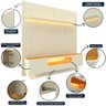 Rack com Painel Ripado para TV até 90 Polegadas 1 Gaveta 2 Portas 230cm Nobre 100% MDF - 5