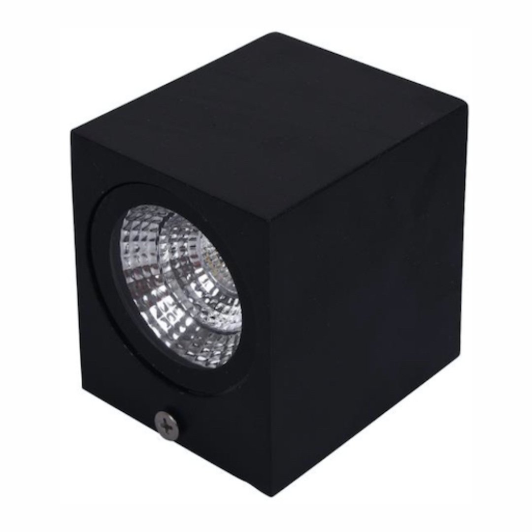 Kit com 3 Luminária Arandela Externa IP54 5W 3000k Preto Resistente LED - 2