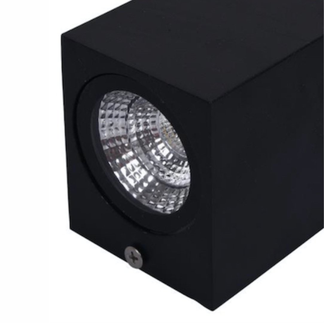 Kit com 3 Luminária Arandela Externa IP54 5W 3000k Preto Resistente LED - 4