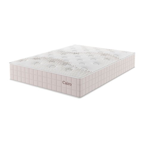 Colchão Queen Yescasa Mola Ensacada 30CMX198CMX158CM Cairo Bege/Creme