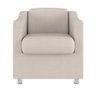 Poltrona Decorativa Tilla Reforçada Sala, Consultório ? Balaqui Decor Cor:bege - 4