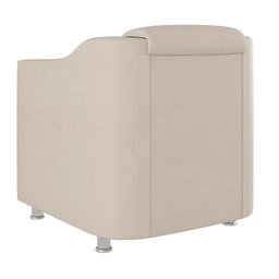 Poltrona Decorativa Tilla Reforçada Sala, Consultório ? Balaqui Decor Cor:bege - 3