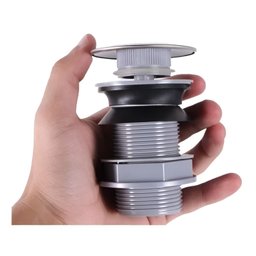Válvula Click Aço Inox / Abs Pia Tanque Lavatório Lavanderia 1/4 Concept Metais 1617 - 7