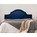 Ver imagem 1 de Cabeceira King Estofada para Cama Box com Tachas 193x60cm Provençal Luxo Azul