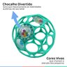 Chocalho Bebê Infantil Desde o Nascimento Oball Bola Verde Bright Starts Chocalho Oball - 3