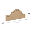 Ver imagem 3 de Cabeceira King Estofada para Cama Box com Tachas 193x60cm Provençal Luxo Bege