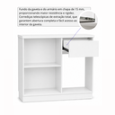 Ver imagem 2 de Balcão Buffet Bar Bancada para Embutir Adega 8 Garrafas - Branco