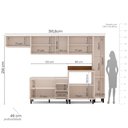Ver imagem 2 de Cozinha Compacta 6 Peças 250032 sem Tampo Koya Creme Politorno Móveis