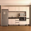 Ver imagem 1 de Cozinha Compacta 6 Peças 250032 sem Tampo Koya Creme Politorno Móveis